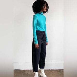 Oak + fort barrel tapered jeans washed black